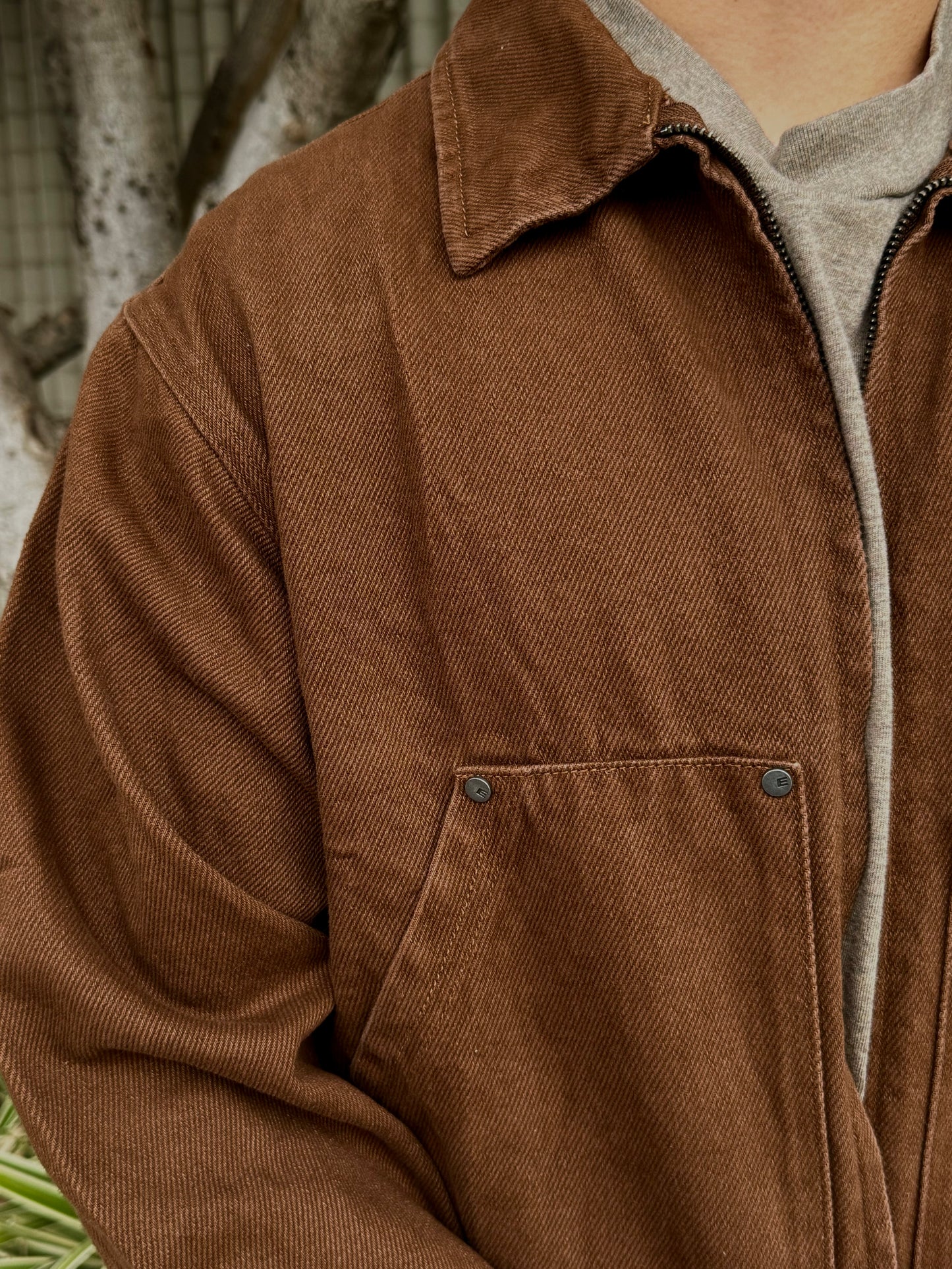 Boxy Twill Jacket