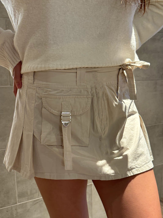 Pleated Mini Skirt