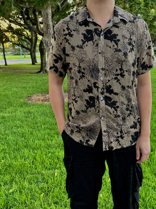 Floral Print Button Up