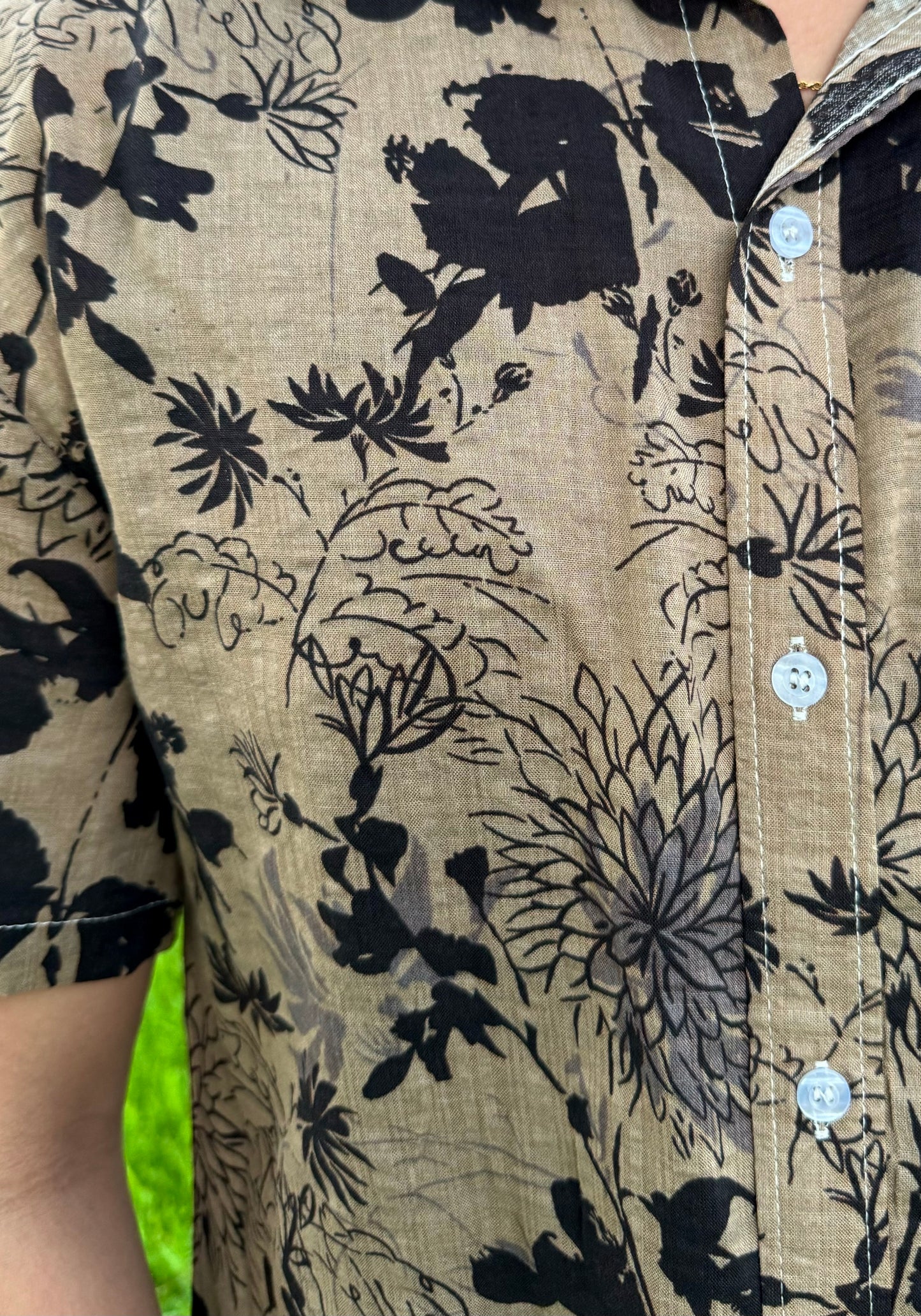 Floral Print Button Up